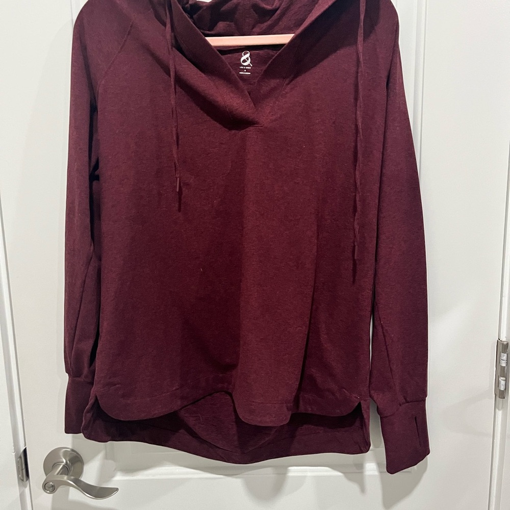 Lou & Grey Deep Burgundy Hoodie